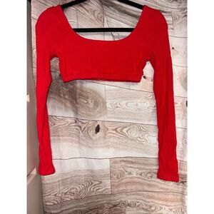 EDIKTED crop top size Small red